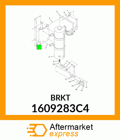 BRACKET FUEL FILTER 1609283C4