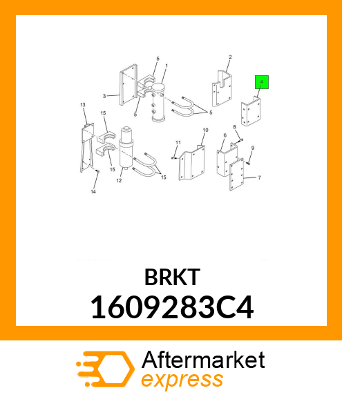 BRACKET FUEL FILTER 1609283C4