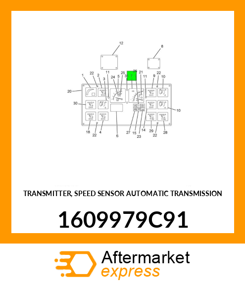 TRANSMITTER, SPEED SENSOR AUTOMATIC TRANSMISSION 1609979C91