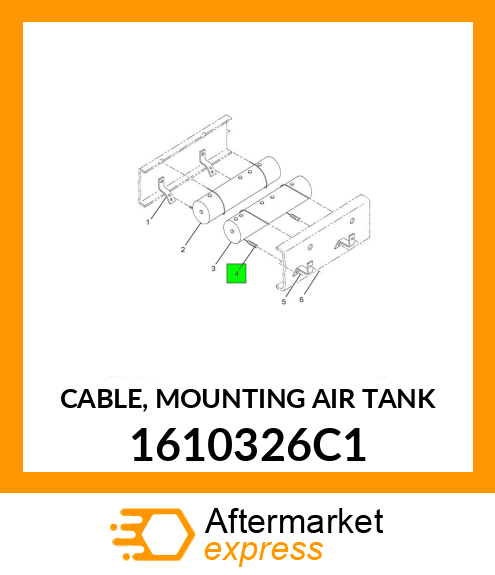 CABLE, MOUNTING AIR TANK 1610326C1