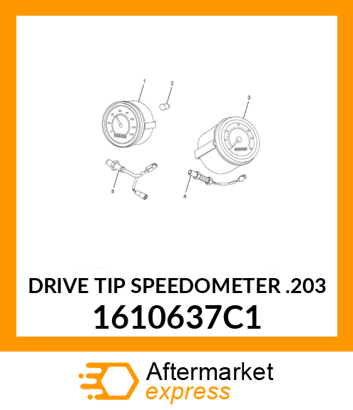 DRIVE TIP SPEEDOMETER .203 1610637C1