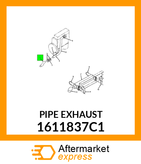 PIPE EXHAUST 1611837C1