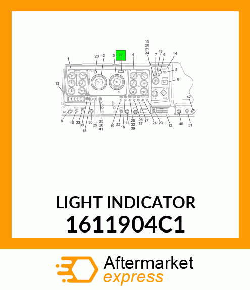 LIGHT INDICATOR 1611904C1