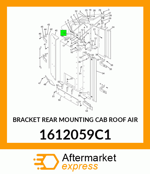 BRACKET REAR MOUNTING CAB ROOF AIR 1612059C1