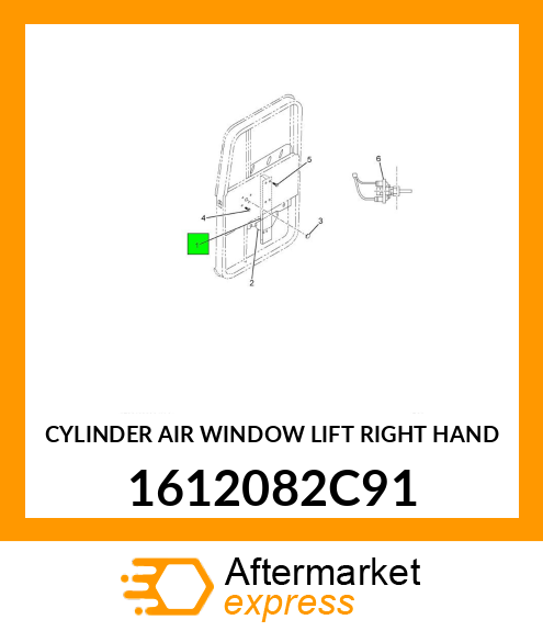 CYLINDER AIR WINDOW LIFT RIGHT HAND 1612082C91