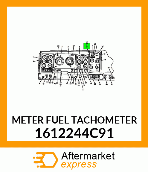 METER FUEL TACHOMETER 1612244C91