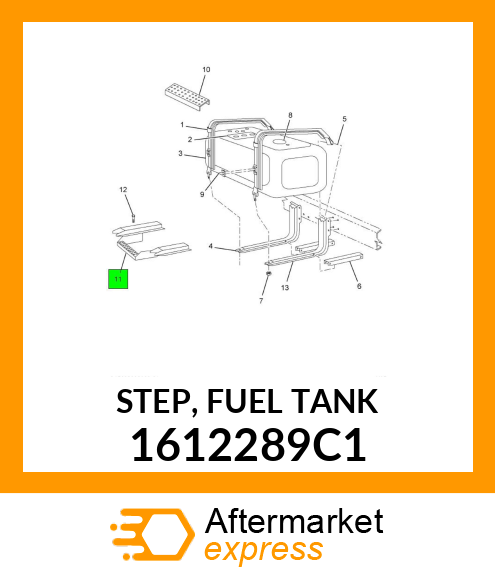 STEP, FUEL TANK 1612289C1