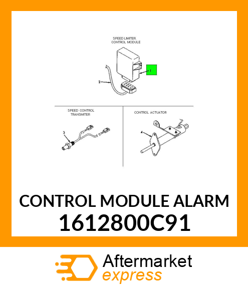 CONTROL MODULE ALARM 1612800C91