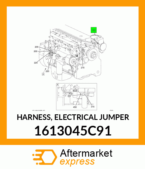 HARNESS, ELECTRICAL JUMPER 1613045C91