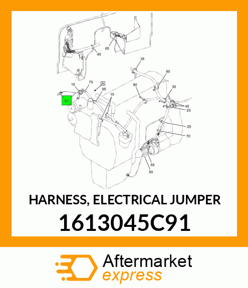 HARNESS, ELECTRICAL JUMPER 1613045C91