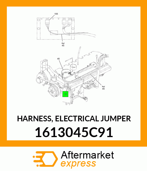 HARNESS, ELECTRICAL JUMPER 1613045C91