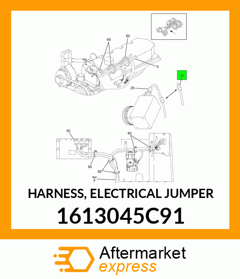 HARNESS, ELECTRICAL JUMPER 1613045C91