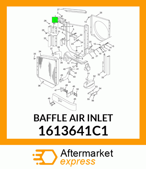 BAFFLE AIR INLET 1613641C1