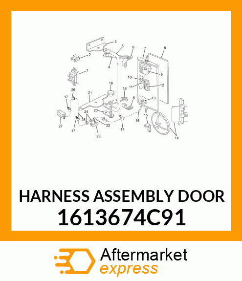 HARNESS ASSEMBLY DOOR 1613674C91