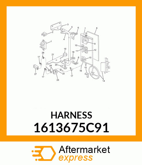 HARNESS ASSEMBLY DOOR 1613675C91