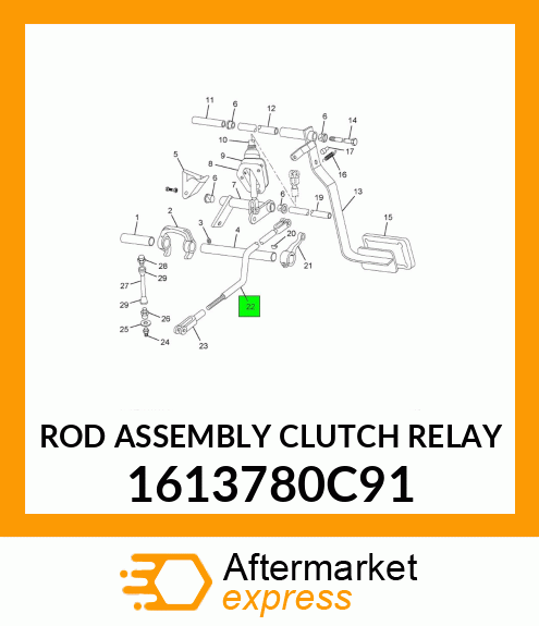 ROD ASSEMBLY CLUTCH RELAY 1613780C91