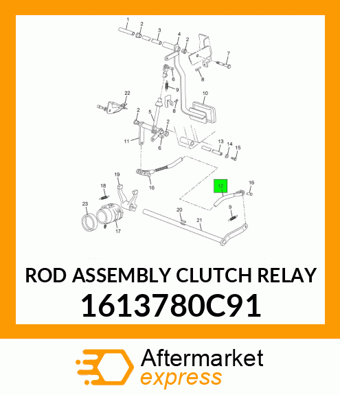 ROD ASSEMBLY CLUTCH RELAY 1613780C91