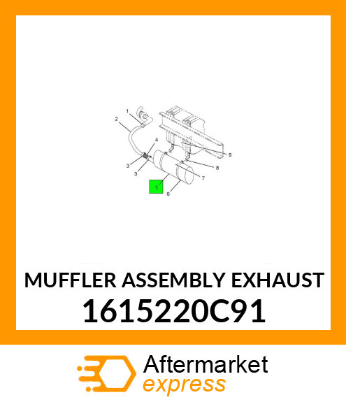 MUFFLER ASSEMBLY EXHAUST 1615220C91