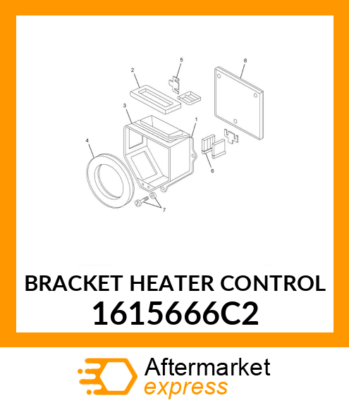 BRACKET HEATER CONTROL 1615666C2