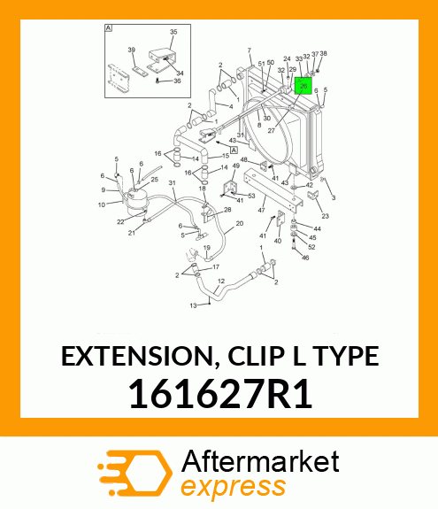 EXTENSION, CLIP L TYPE 161627R1