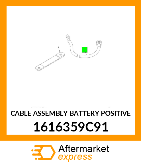 CABLE ASSEMBLY BATTERY POSITIVE 1616359C91