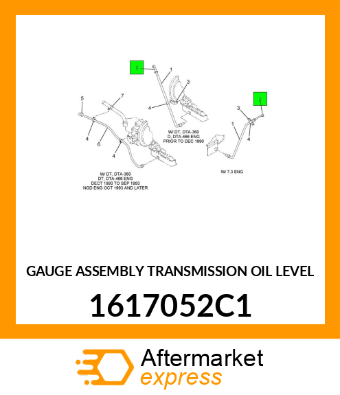 GAUGE ASSEMBLY TRANSMISSION OIL LEVEL 1617052C1