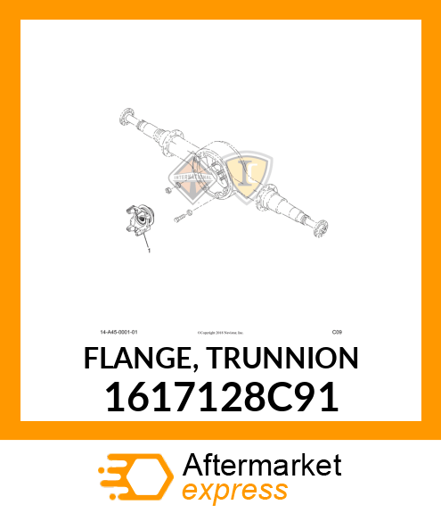 FLANGE, TRUNNION 1617128C91