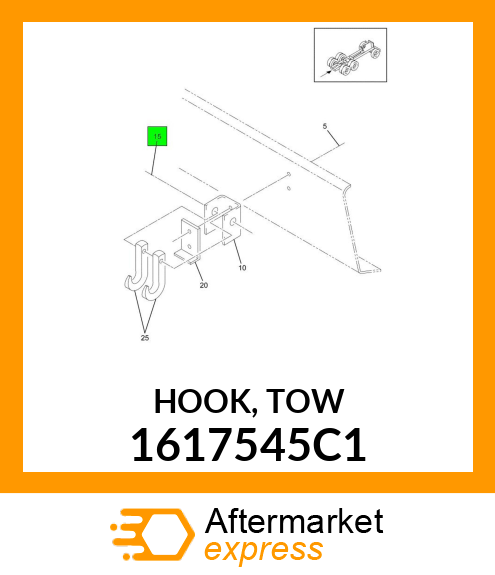 HOOK, TOW 1617545C1