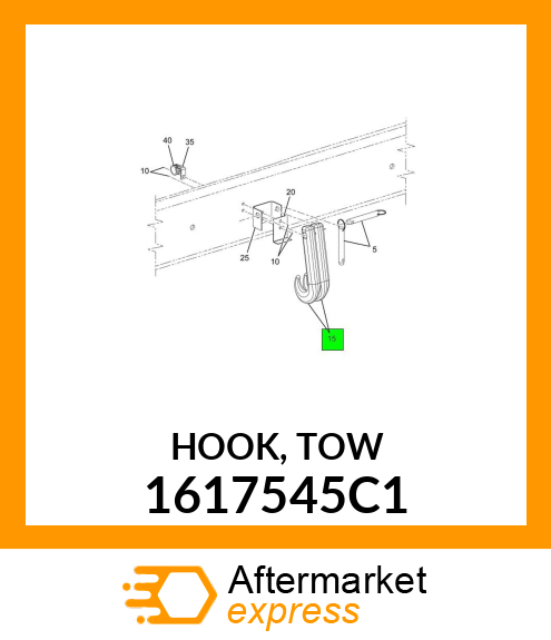 HOOK, TOW 1617545C1