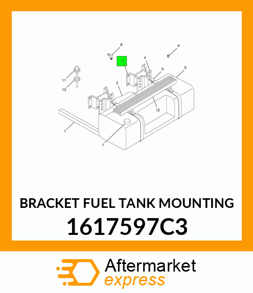 BRACKET FUEL TANK MOUNTING 1617597C3