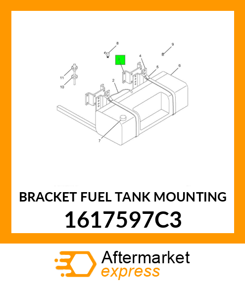 BRACKET FUEL TANK MOUNTING 1617597C3