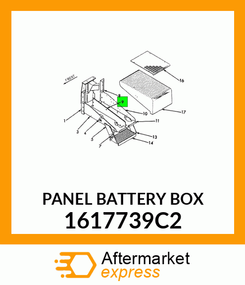 PANEL BATTERY BOX 1617739C2