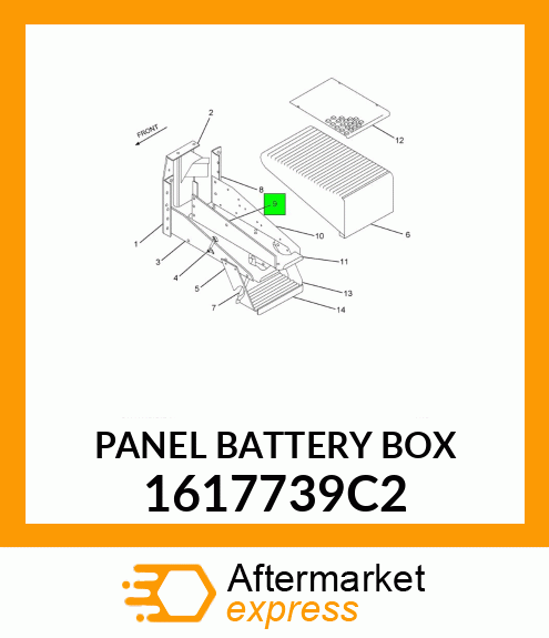 PANEL BATTERY BOX 1617739C2