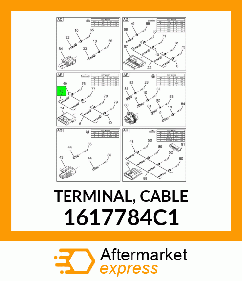 TERMINAL, CABLE 1617784C1