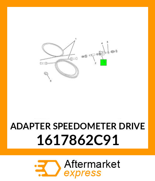 ADAPTER SPEEDOMETER DRIVE 1617862C91