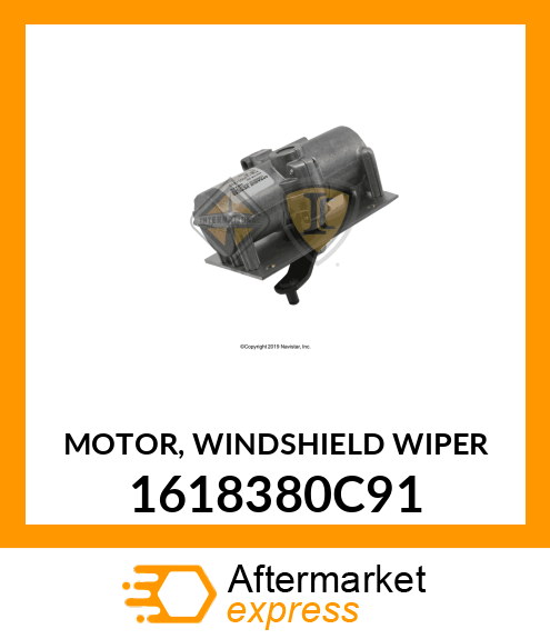 MOTOR, WINDSHIELD WIPER 1618380C91