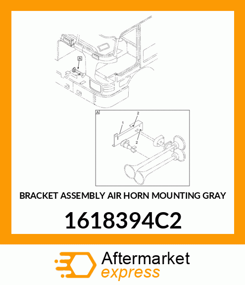 BRACKET ASSEMBLY AIR HORN MOUNTING GRAY 1618394C2