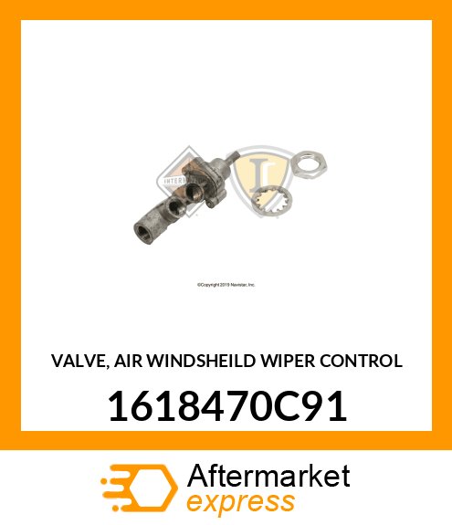 VALVE, AIR WINDSHEILD WIPER CONTROL 1618470C91