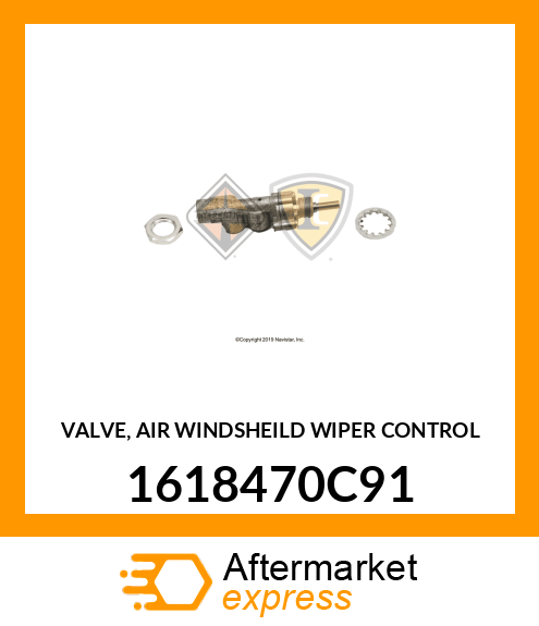 VALVE, AIR WINDSHEILD WIPER CONTROL 1618470C91