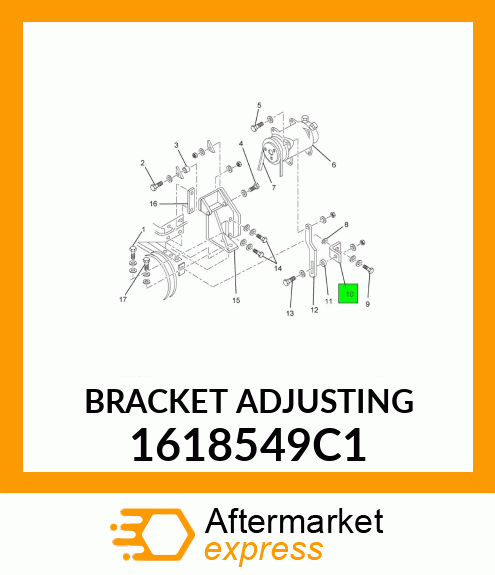 BRACKET ADJUSTING 1618549C1