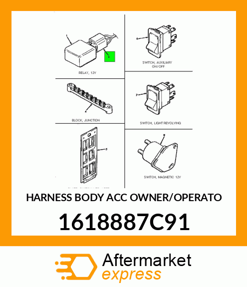 HARNESS BODY ACC OWNER/OPERATO 1618887C91