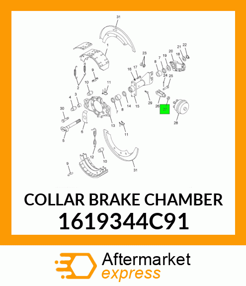 COLLAR BRAKE CHAMBER 1619344C91