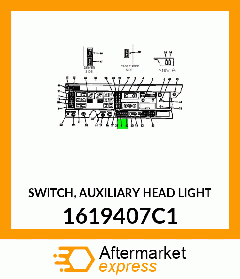 SWITCH, AUXILIARY HEAD LIGHT 1619407C1