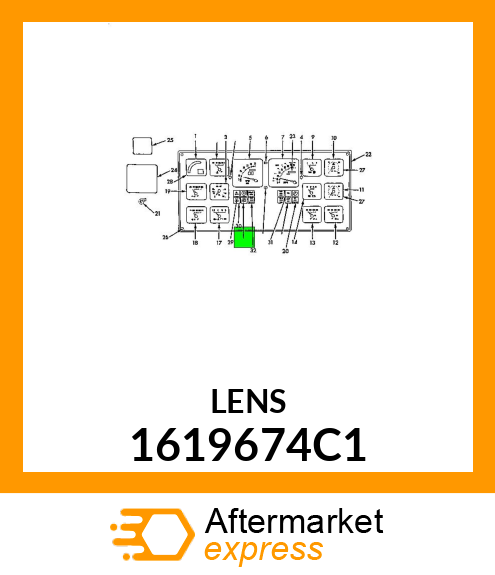 LENS INSTR. CLUSTER 1619674C1