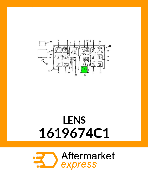 LENS INSTR. CLUSTER 1619674C1