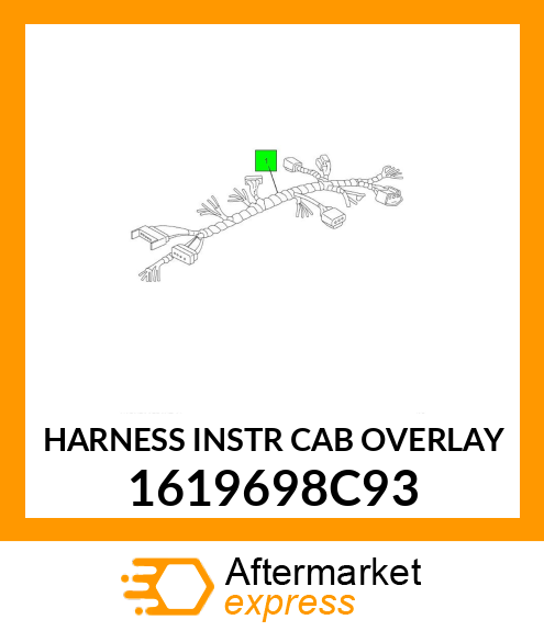 HARNESS INSTR CAB OVERLAY 1619698C93