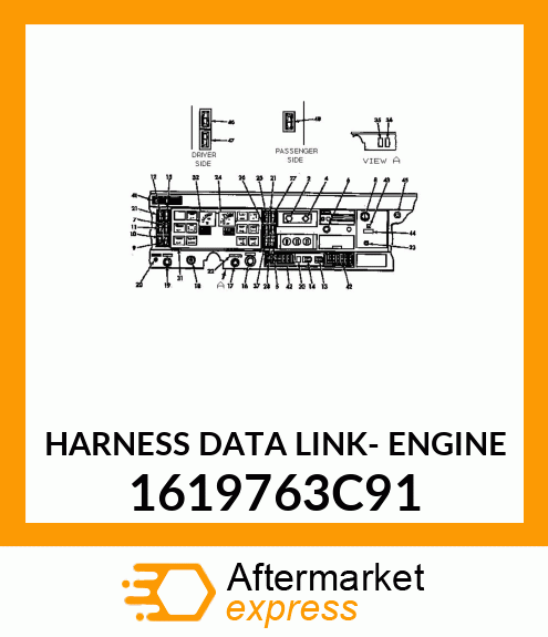 HARNESS DATA LINK- ENGINE 1619763C91