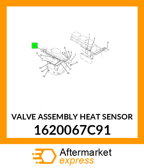 VALVE ASSEMBLY HEAT SENSOR 1620067C91