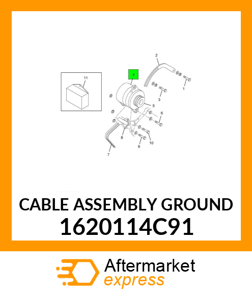 CABLE ASSEMBLY GROUND 1620114C91