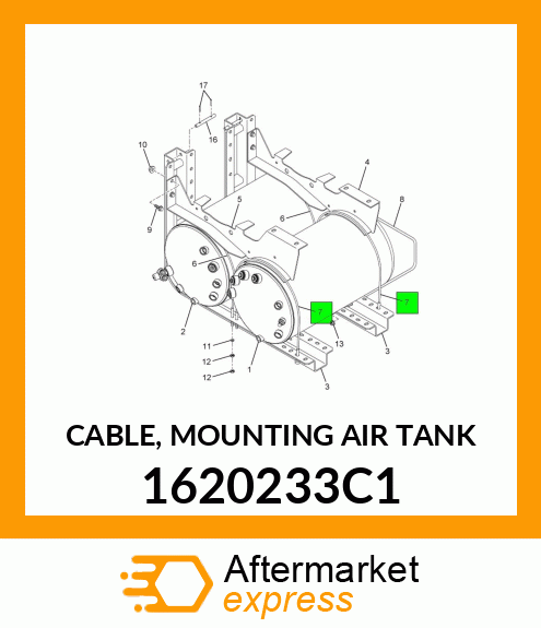 CABLE, MOUNTING AIR TANK 1620233C1